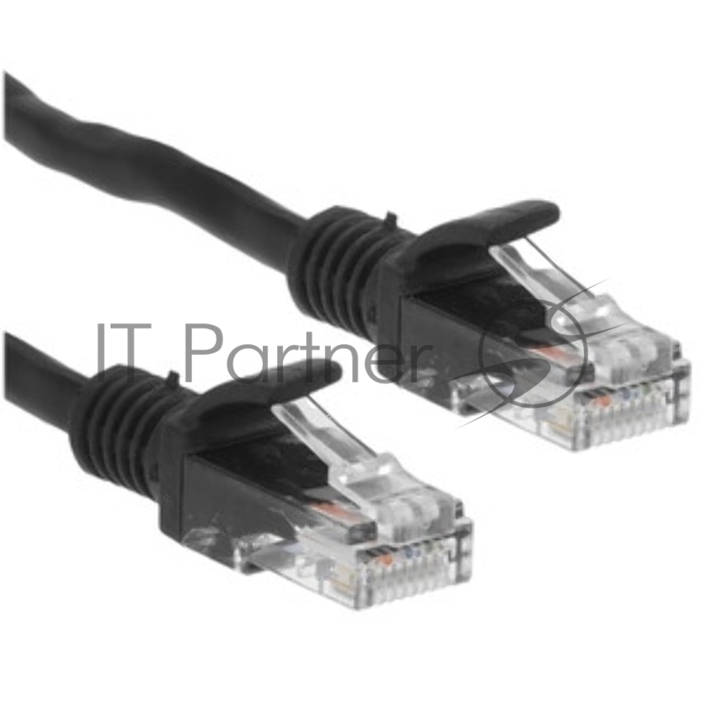Патч-корд медный UTP Cablexpert PP10-0.25M/BK cat.5e, 0.25м, литой, многожильный, черный