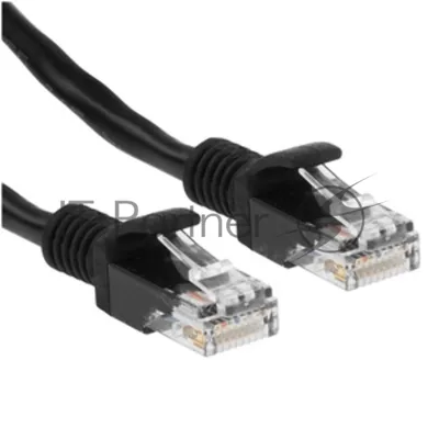 Патч-корд медный UTP Cablexpert PP10-1M/BK cat.5e, 1м, литой, многожильный, черный