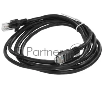 Патч-корд медный UTP Cablexpert PP10-2M/BK cat.5e, 2м, литой, многожильный, черный