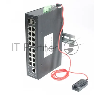 Коммутатор OSNOVO SW-81602/ILS, 16×1 Гбит/с PoE + 2×1 Гбит/с SFP, управляемый