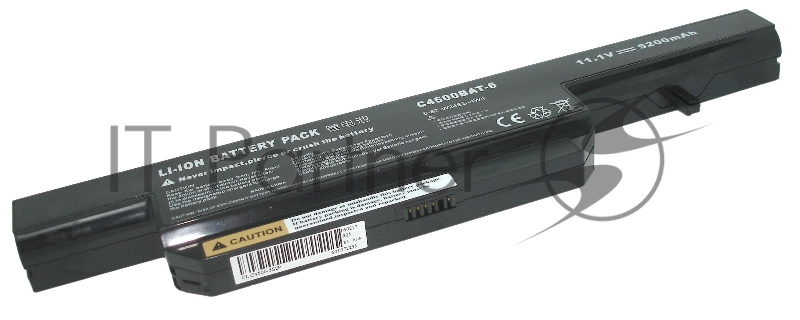 Аккумуляторная батарея для ноутбука DNS Clevo C4500 5200mAh OEM черный