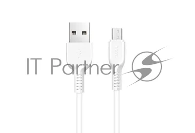 Кабель HOCO USB X20 Flash для Micro USB 2А, 1м, белый