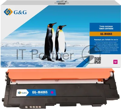 Картридж лазерный G&G GG-M406S пурпурный (1000 стр.) для Samsung CLP-360/362/363/365/367/368, CLX-3300/3302/3303/3304/3305/3307
