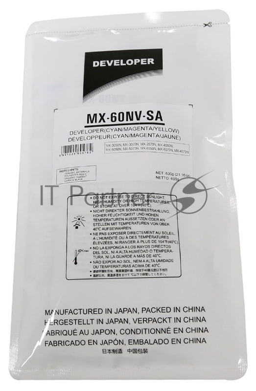 Девелопер CET CET171010 (MX-60NVSA) для Sharp MX-3050N/4050N/5070N/C3081R/C5081D 400000 стр.