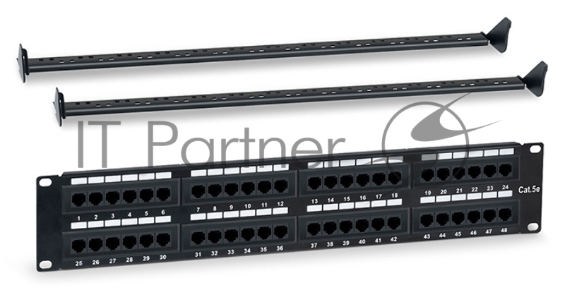 Патч-панель Hyperline WRLine WR-PL-48-C5E-D 19" 2U 48xRJ45 кат.5e