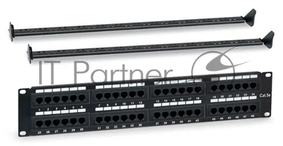 Патч-панель Hyperline WRLine WR-PL-48-C5E-D 19" 2U 48xRJ45 кат.5e