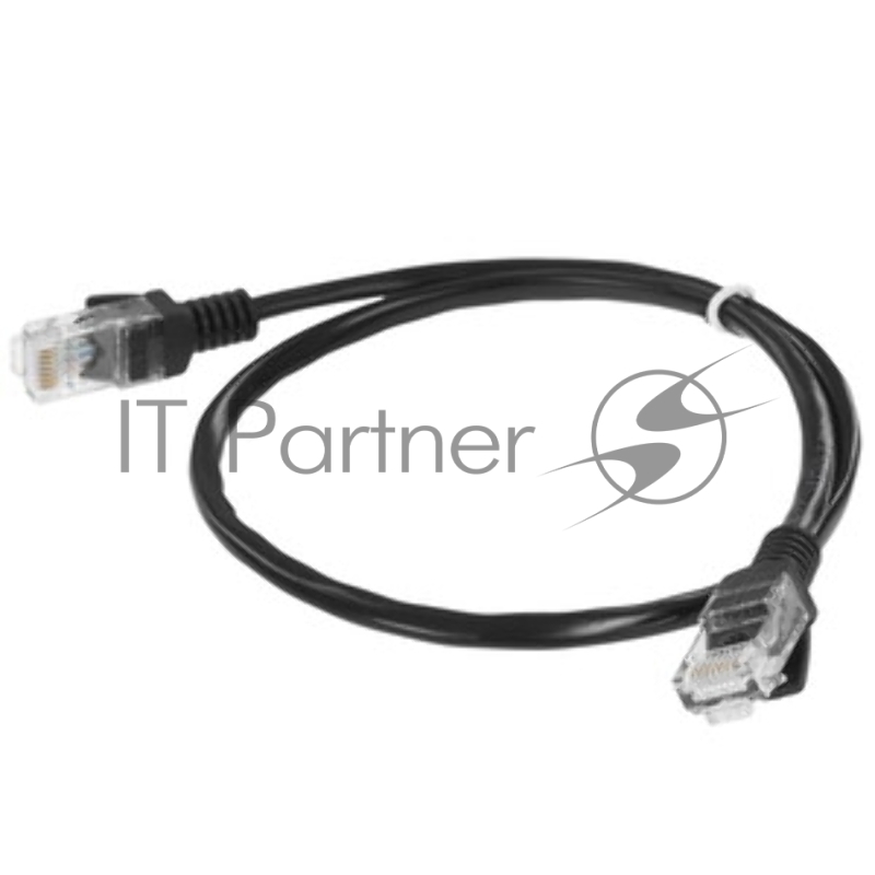 Патч-корд CCA light UTP Гарнизон PC-UTP-5e-0.5-BK cat.5e, 0.5м, литой, многожильный черный