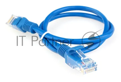 Патч-корд CCA light UTP Гарнизон PC-UTP-5e-0.5-B cat.5e, 0.5м, литой, многожильный синий