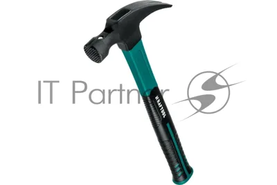 Молоток-гвоздодёр столярный KRAFTOOL Fiberglass 560 г c фиберглассовой рукояткой