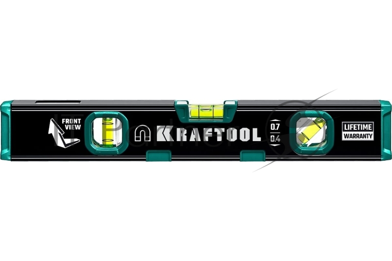 Компактный магнитный уровень с зеркальным глазком Kraftool 300 мм
