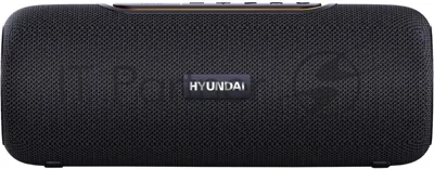 Колонка портативная Hyundai H-PS1021 черный/черный 25 Вт 1.0 BT 10м 1500mAh
