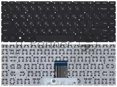 Клавиатура для ноутбука HP Pavilion x360 14-cd0000 черная