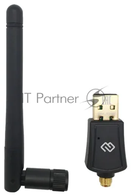 Сетевой адаптер Wi-Fi Digma DWA-AC600E AC600 USB 2.0 (ант.внеш.съем) 1ант. (упак.:1шт)
