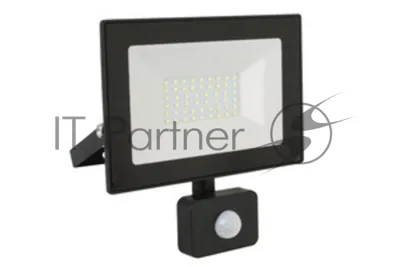 Прожектор Ultraflash LFL-3002S C02 черный (LED прожектор с датчиком, 30 Вт, 230В, 6500К)