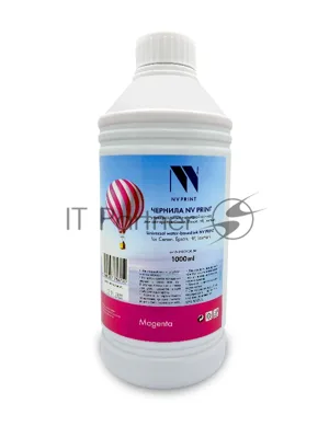 Чернила NVPrint универсальные на водной основе NV-INK1000UM для аппаратов Сanon/Epson/НР/Lexmark (1000 мл) Magenta