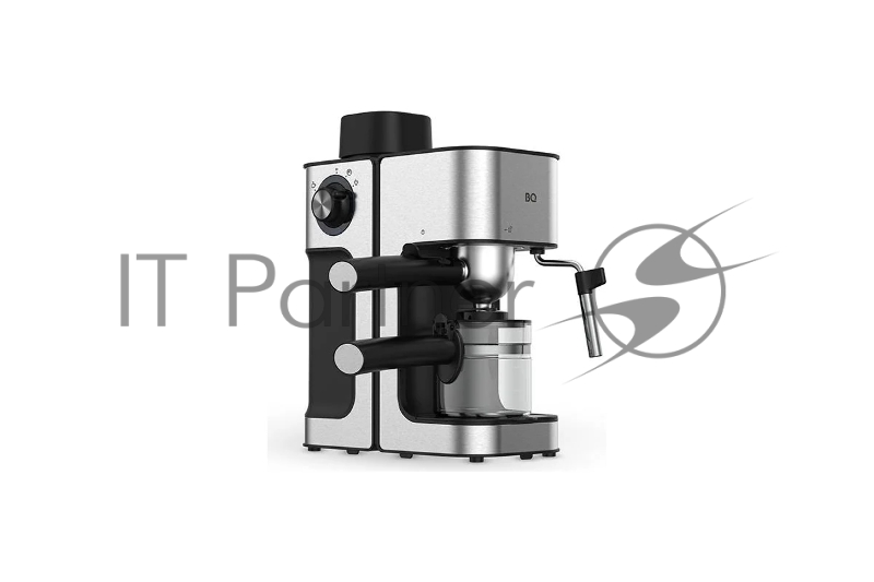 Кофеварка рожковая BQ CM4000 cтальной-черный, исп. кофе - молотый, 0.24 л, 800 Вт, 4 бар