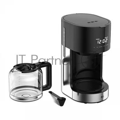 Кофеварка капельнаяBQ CM1001 черный-стальной, исп. кофе -молотый, 1.5 л, 900 Вт.