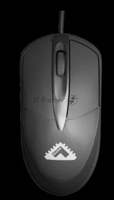 Мышь проводная БЕШТАУ М100РУ черный, 1200 dpi, USB, кнопки - 3