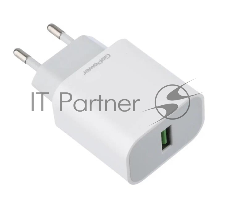 Сетевое зарядное устройство GoPower GPQC07 1USB 18W QC3.0 белый