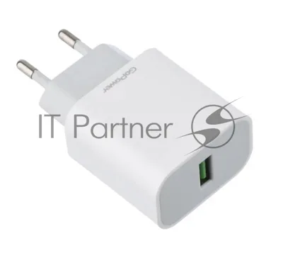 Сетевое зарядное устройство GoPower GPQC07 1USB 18W QC3.0 белый
