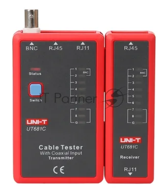 Кабельный тестер Uni-T UT681C, RJ45, RJ 11/12 и BNC