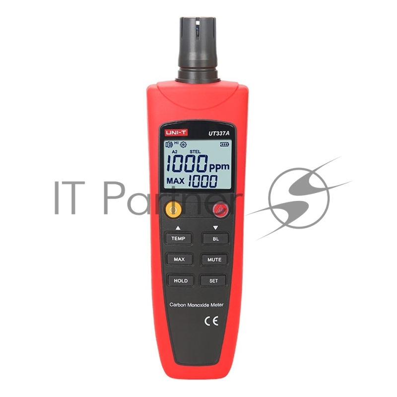 Детектор СО газа UT337A, 0~1000ppm, аудио и визуальное оповещение