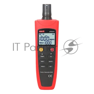 Детектор СО газа UT337A, 0~1000ppm, аудио и визуальное оповещение