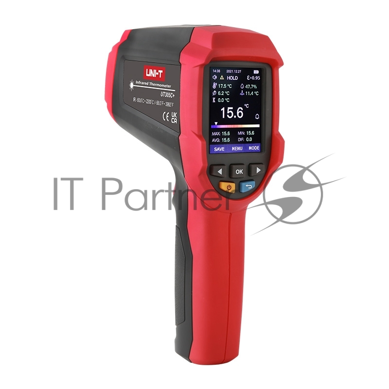 Инфракрасный термометр UT305A+, -32C ~ 1850C, USB