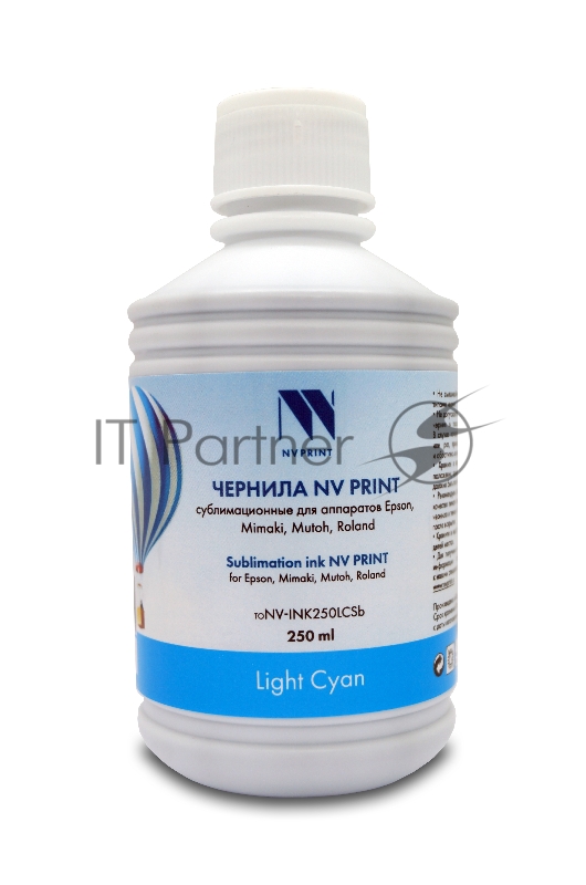 Чернила NVPrint сублимационные NV-INK250LCSb для аппаратов Epson, Mimaki, Mutoh, Roland (250мл) Light Cyan
