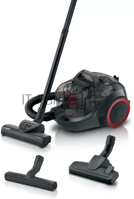 Пылесос Bosch BGS21POW2 черный, 700 Вт, уборка сухая, пылесборник контейнер 2 л