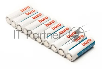 Батарея Buro Alkaline LR6 AA (10шт) коробка