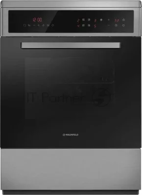 Плита электрическая Maunfeld MEC611CS10TD серебристый, конфорок 4 шт, духовка 59 л, 60 см x 85 см x 63 см