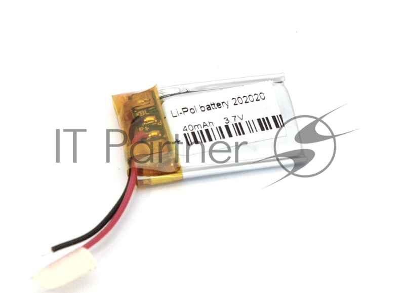 Аккумулятор Li-Pol (батарея) 2x20x20 мм 2pin 3.7V/40mAh