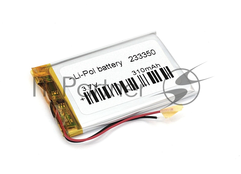 Аккумулятор Li-Pol (батарея) 2.3x33x50 мм 2pin 3.7V/310mAh