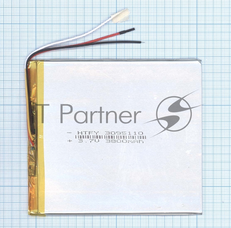 Аккумулятор Li-Pol (батарея) 3x95x110 мм 3pin 3.7V/3800mAh