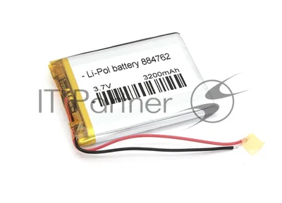 Аккумулятор Li-Pol (батарея) 8.8x47x62мм 2pin 3.7V/3200mAh