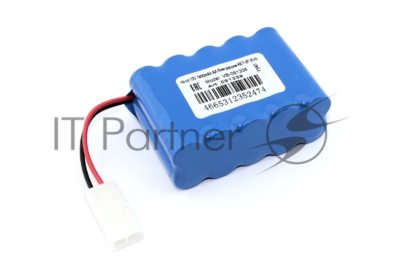 Портативный аккумулятор Ni-cd 12V 1400mAh AA Row разъем KET-2P (5+5)