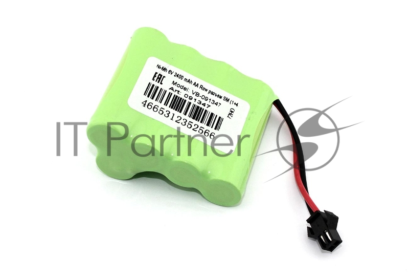 Портативный аккумулятор Ni-Mh 6V 2400 mAh AA Row разъем SM (1+4)