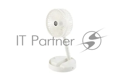 Вентилятор Energy EN-0612 USB белый, настольный, 4,5 Вт, 3 скорости, 15 см, аккумуляторный