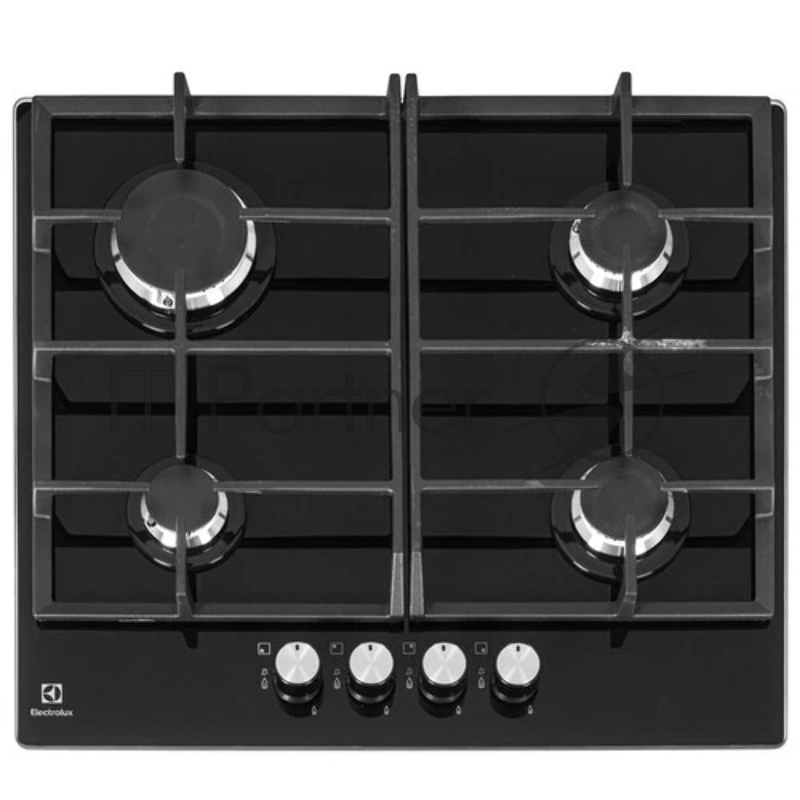 Газовая варочная поверхность Electrolux KGG6426K, 4 конфорки, закаленное стекло, 7950 Вт