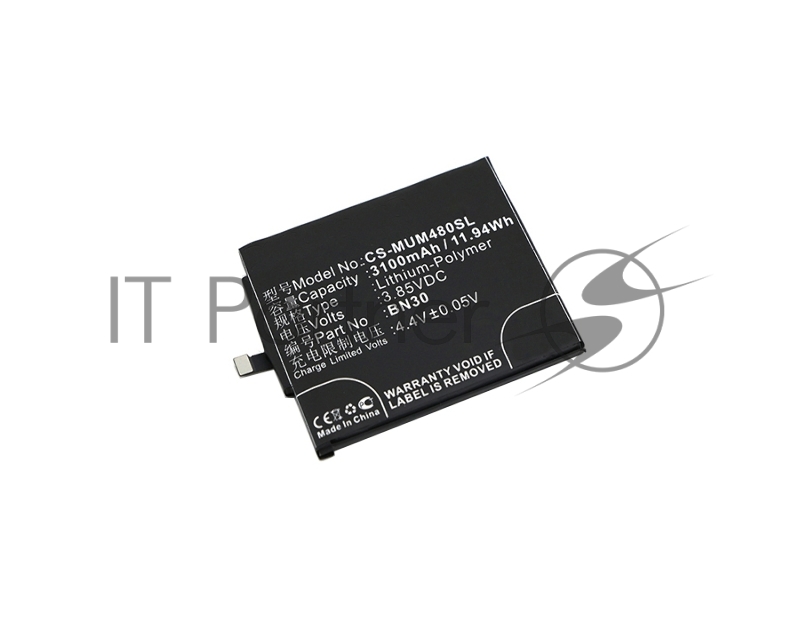 Аккумулятор CameronSino CS-MUM480SL BN30 для Xiaomi Redmi 4A3.85V, 3100mAh, 11.94Wh