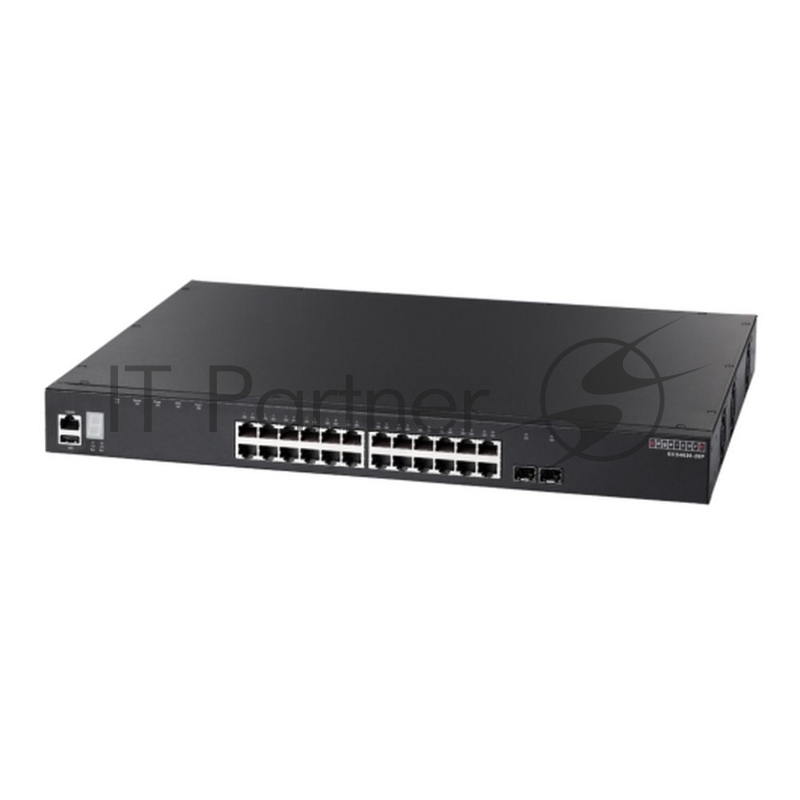 Коммутатор Edge-core ECS4620-28P, 24×1 Гбит/с + 2×10 Гбит/с SFP+ + слот расширения (2×10 Гбит/с SFP+), управляемый