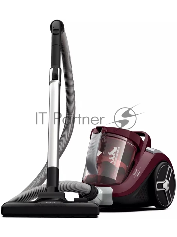 Пылесос Tefal Compact Power XXL TW4873EA малиновый/черный, 550 Вт, уборка сухая, пылесборник контейнер 2.5 л