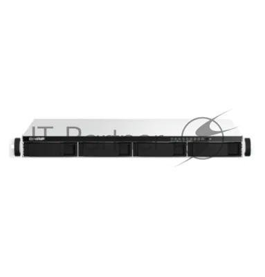 Сетевое хранилище SMB QNAP TS-464eU-8G NAS 4 HDD trays, rackmount 1U, 1 PSU. 4-core Intel Celeron N5105/N5095 2.0-2.9 GHz, 8 Gb RAM, 2x2.5GbE, 2xUSB 3.2 Gen 2 (10Gbps), 2xUSB 2.0, 1xHDMI, 2xM.2 PCIe Gen 3 x1 slots, W/o rail kit RAIL-B02