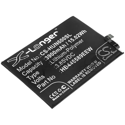 Аккумулятор CameronSino CS-HUN600SL HB446589EEW для Huawei Nova 6 3.85V, 3900mAh, 15.02Wh