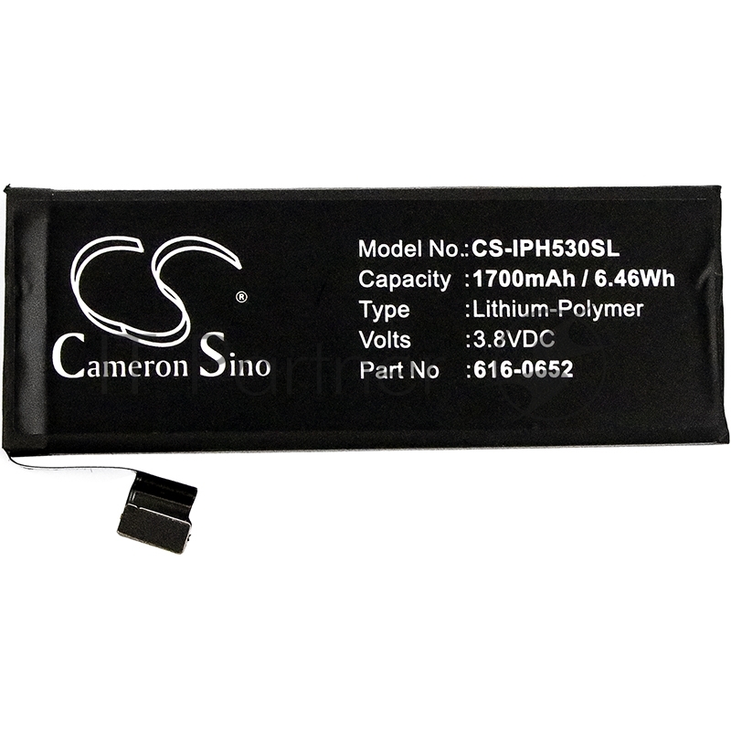 Аккумулятор CameronSino CS-IPH530SL для iPhone 5S 3.8V, 1700mAh, 6.46Wh