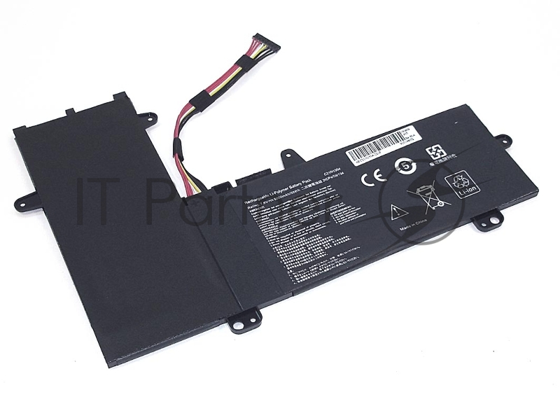 Аккумуляторная батарея для ноутбука Asus E205SA 7.6V 38Wh OEM черный