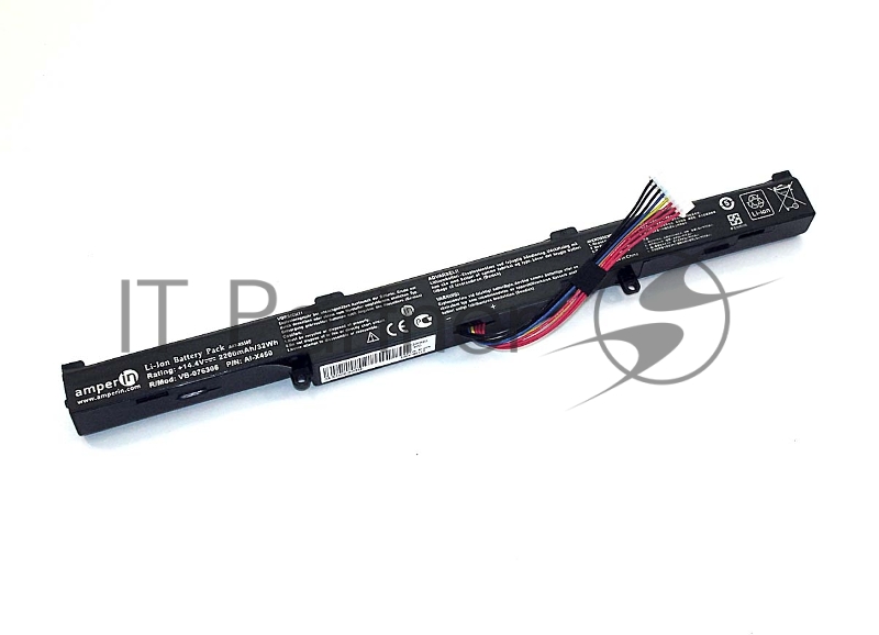 Аккумуляторная батарея Amperin для ноутбука Asus X450J (A41-X550E) 14.8V 44Wh AI-X450