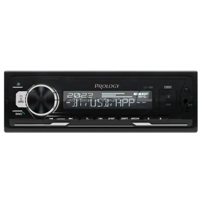 Автомагнитола Prology GT-130, 1 DIN, Bluetooth, USB Type-A, AUX, пульт ДУ