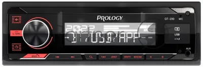 Автомагнитола Prology GT-200, 1 DIN, Bluetooth, USB Type-A, AUX, пульт ДУ